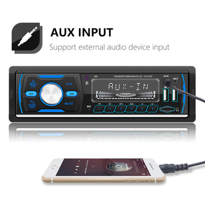 Autoradio Stereo 1Din Bluetooth FM Audio Lettore musicale DAB/MP3/USB/AUX In-dash