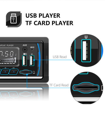 Autoradio Stereo 1Din Bluetooth FM Audio Lettore musicale DAB/MP3/USB/AUX In-dash
