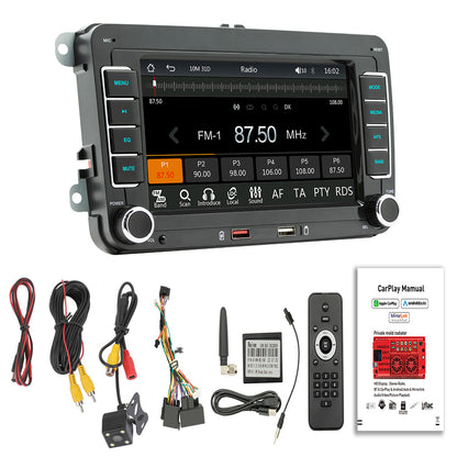 7 "Volkswagen Car Bluetooth Radio Car MP5 Player Wireless Carplay + 4 LED Camera Funzione di ricarica USB