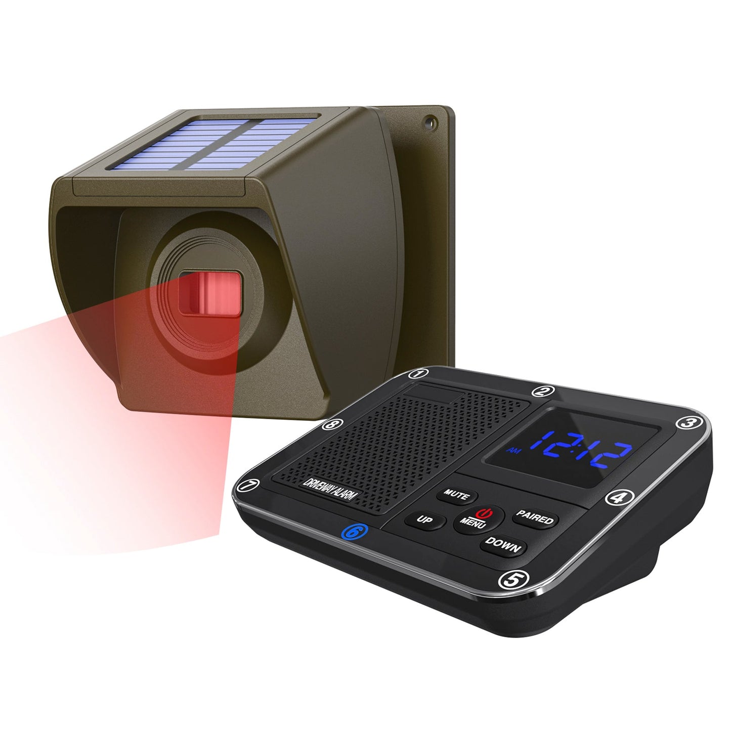 Allarme antifurto per vialetto a induzione wireless con alimentazione a infrarossi per esterni da 800 m