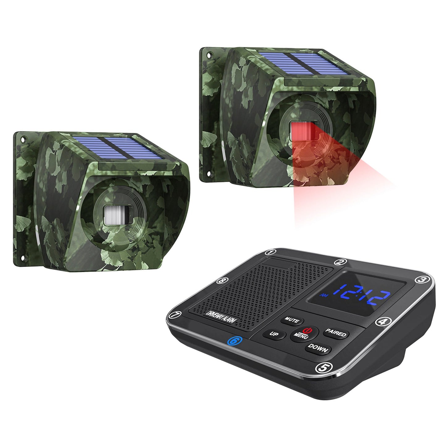 Allarme antifurto per vialetto a induzione wireless con alimentazione a infrarossi per esterni da 800 m