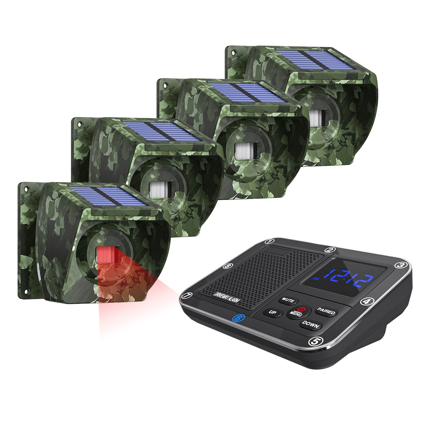 Allarme antifurto per vialetto a induzione wireless con alimentazione a infrarossi per esterni da 800 m