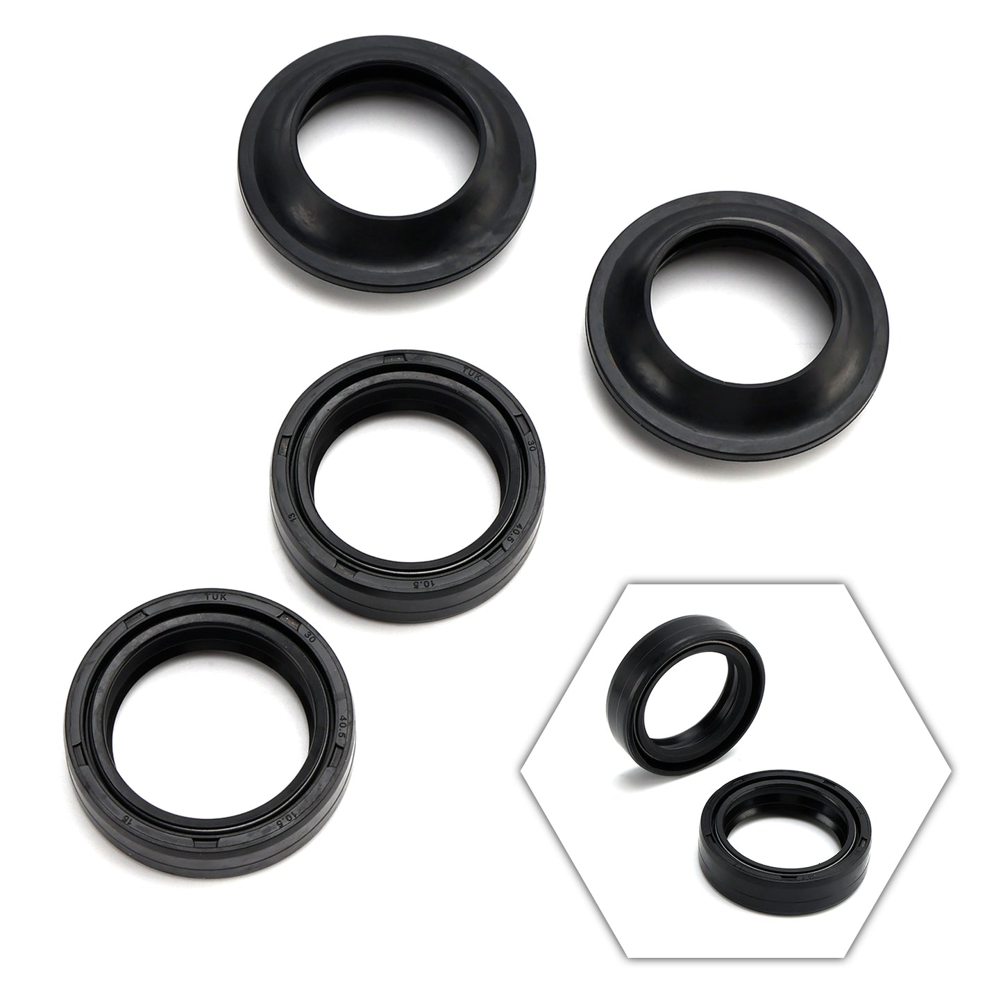 1974-2014 Yamaha TTR125 TY125 YBR125 DT125 RD125 Guarnizione forcella e kit parapolvere