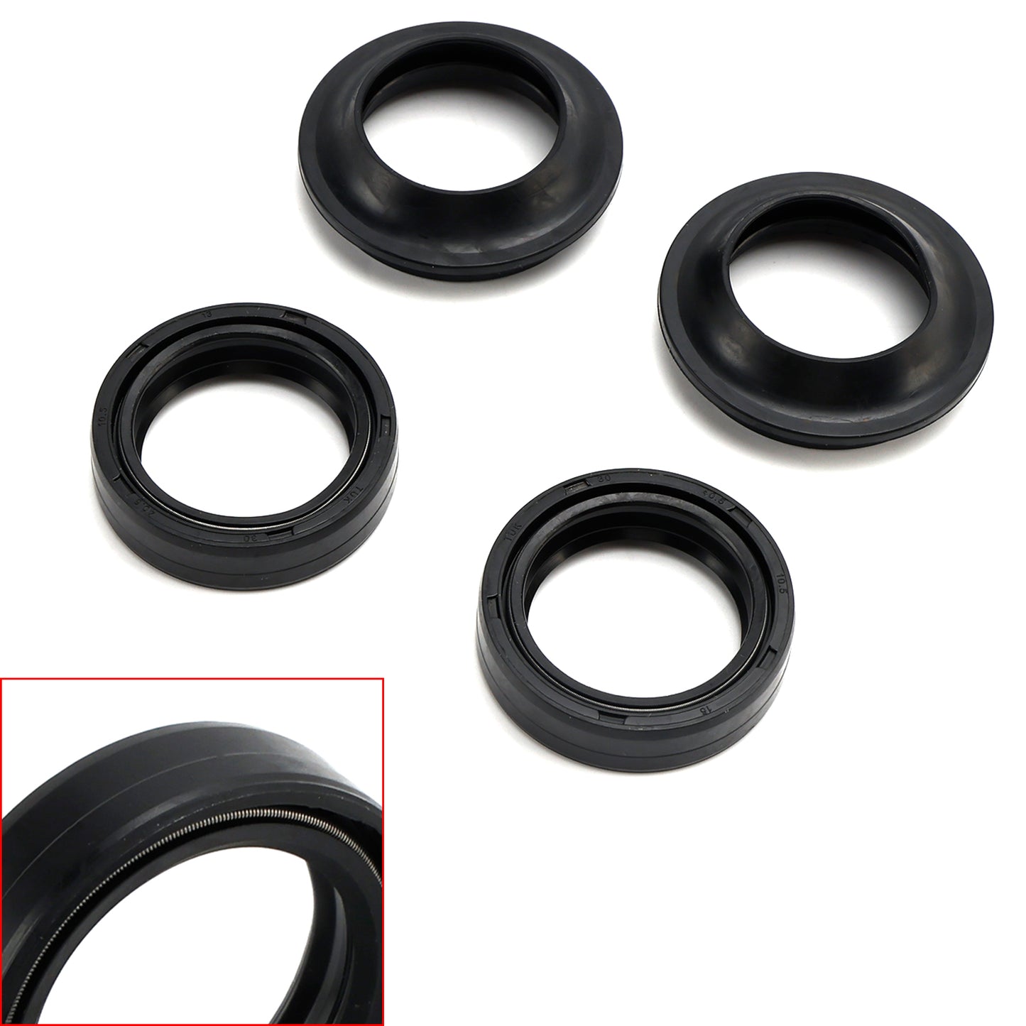 1974-2014 Yamaha TTR125 TY125 YBR125 DT125 RD125 Guarnizione forcella e kit parapolvere