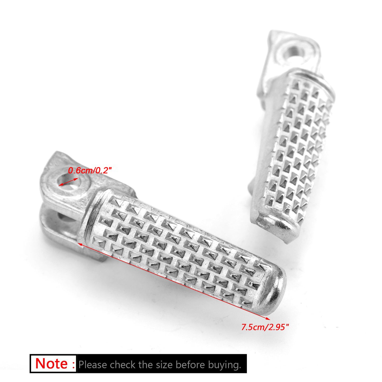 Poggiapiede anteriore per Honda CB1000R CBR600RR CBR1000RR VTR1000S Argento