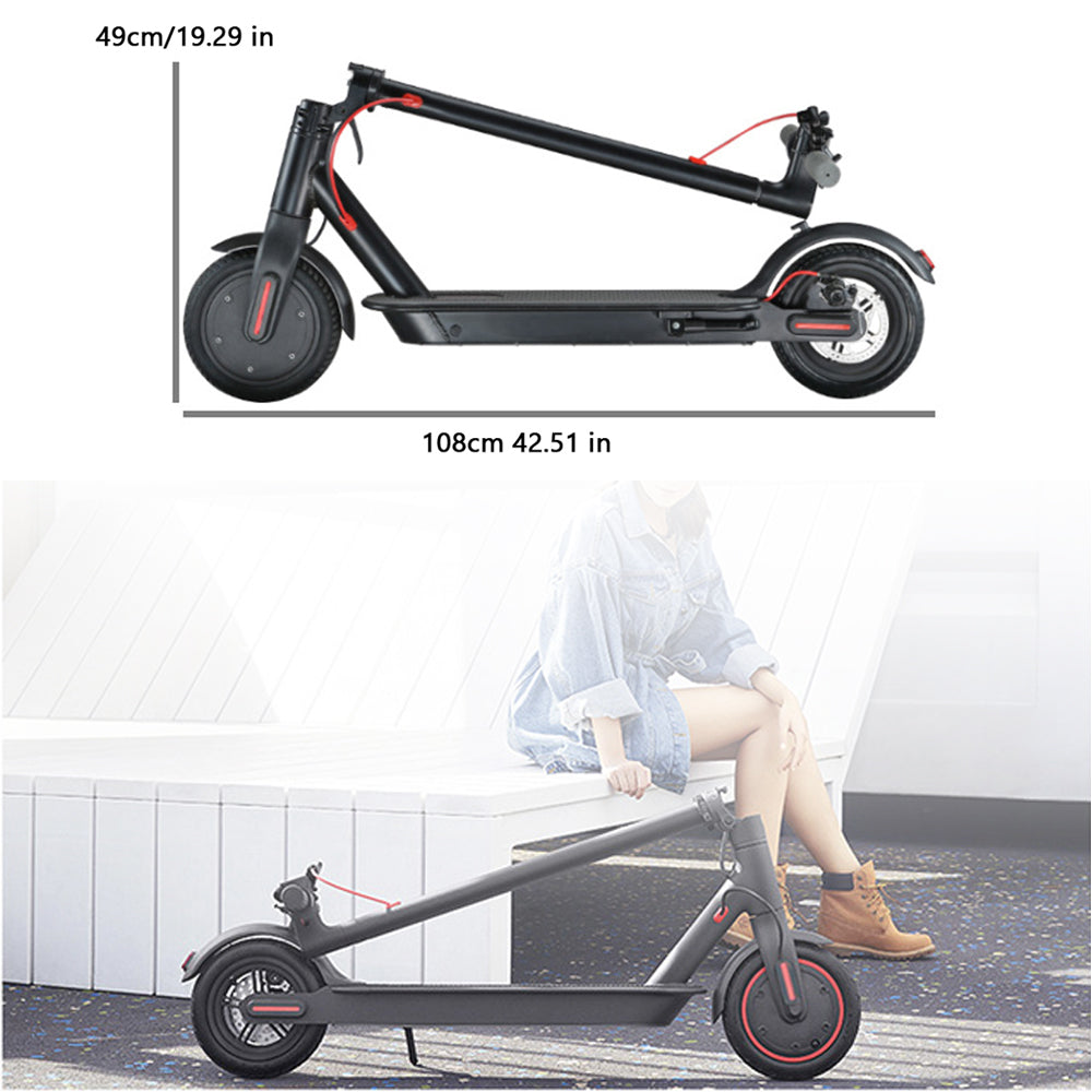 8,5 "Scooter elettrico pieghevole con app 350W 35 km Range 30 km/h Città pendola