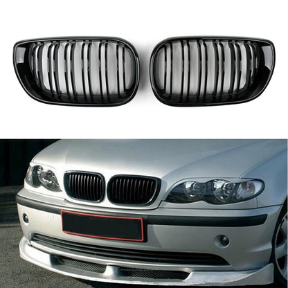 Front Rene Griglia Doppia Costola Per BMW E46 Serie 3 4 Porte 2002-2005 Generico
