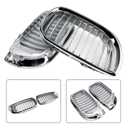 Griglia anteriore a doppio rene per Restyling BMW E46 Serie 3 4 porte 2002-2005 cromata a 4 porte