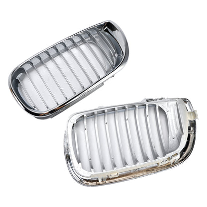 Griglia anteriore a doppio rene per Restyling BMW E46 Serie 3 4 porte 2002-2005 cromata a 4 porte