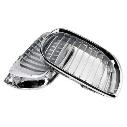 Griglia anteriore a doppio rene per Restyling BMW E46 Serie 3 4 porte 2002-2005 cromata a 4 porte
