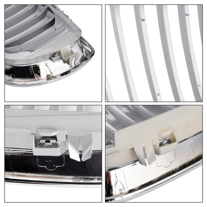 Griglia anteriore a doppio rene per Restyling BMW E46 Serie 3 4 porte 2002-2005 cromata a 4 porte