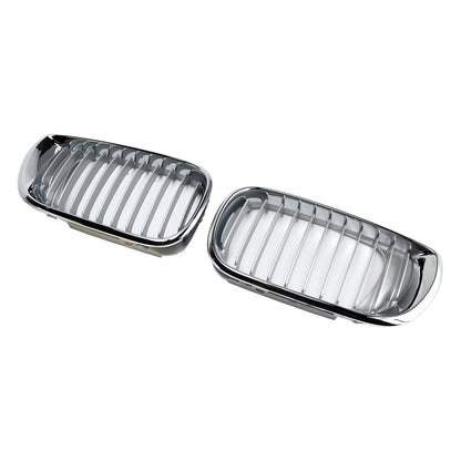 Griglia anteriore a doppio rene per Restyling BMW E46 Serie 3 4 porte 2002-2005 cromata a 4 porte