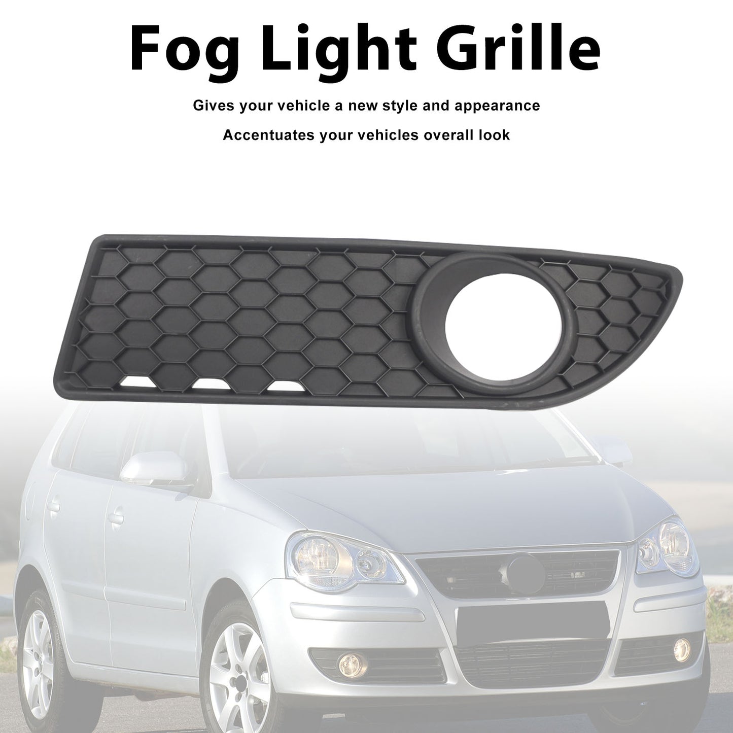 Griglia anteriore inferiore a nido d'ape lato sinistro per VW Polo 9N3 GTI (2005-2009) generico