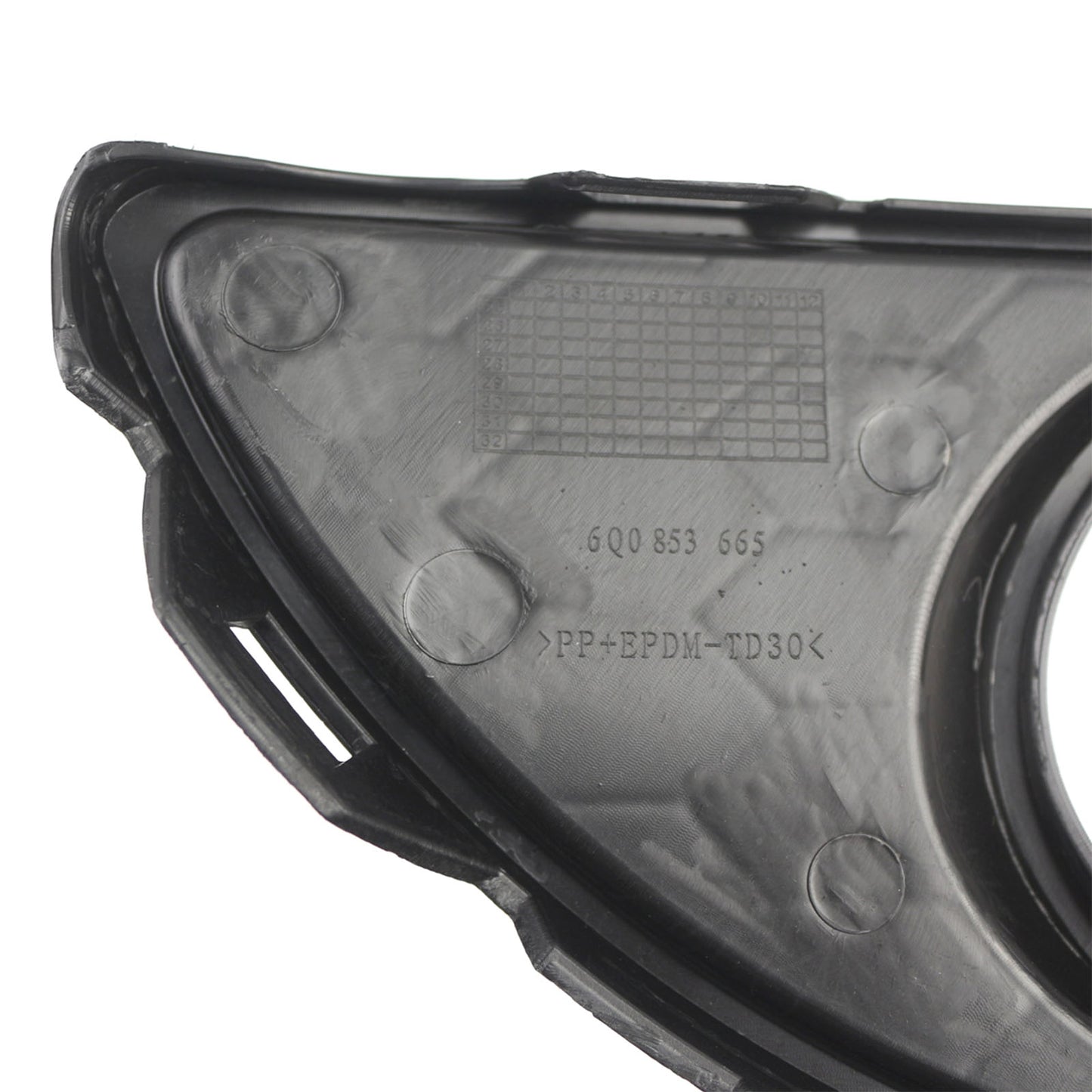 Griglia anteriore inferiore a nido d'ape lato sinistro per VW Polo 9N3 GTI (2005-2009) generico