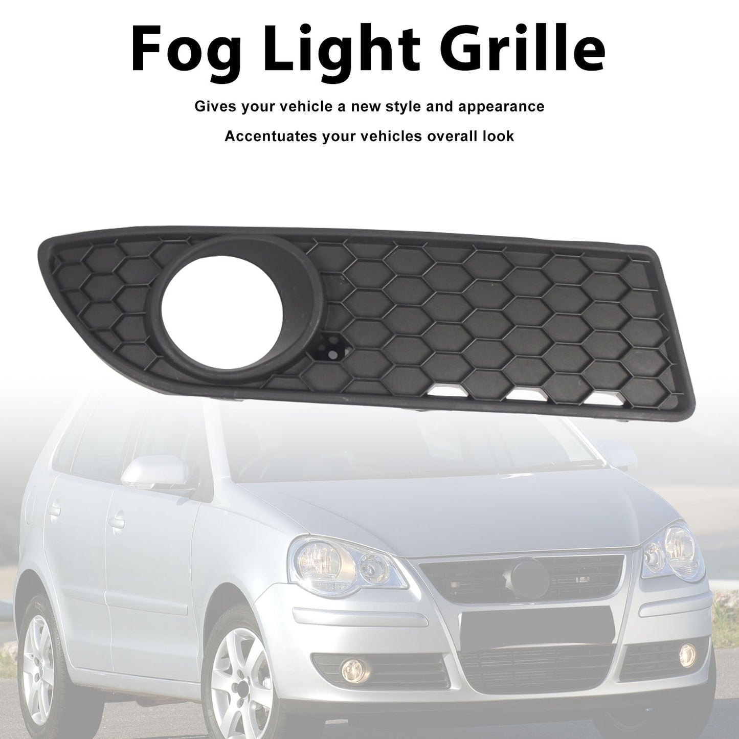 Griglia anteriore inferiore a nido d'ape lato sinistro per VW Polo 9N3 GTI (2005-2009) generico