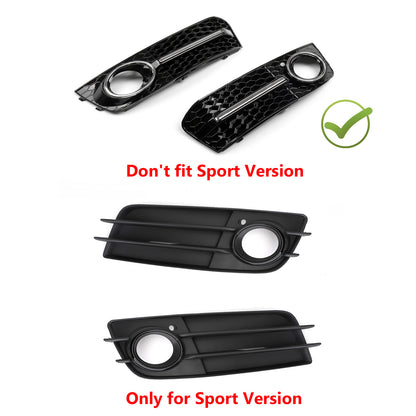 2009-2012 A4 B8 LH Chrome Honey Comb Fendinebbia Copertura Griglia Griglia di ricambio Generico