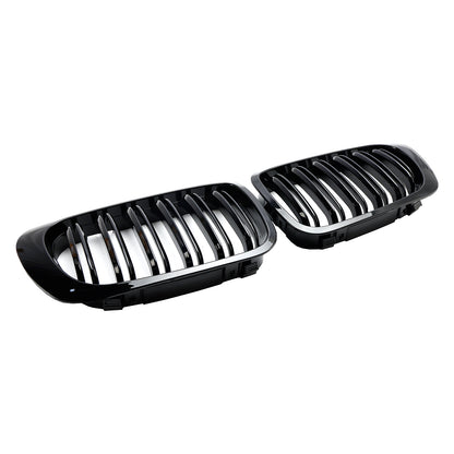 Griglie per griglia del cofano anteriore a doppia linea nero lucido per BMW E46 2 porte 1998-2001 generico