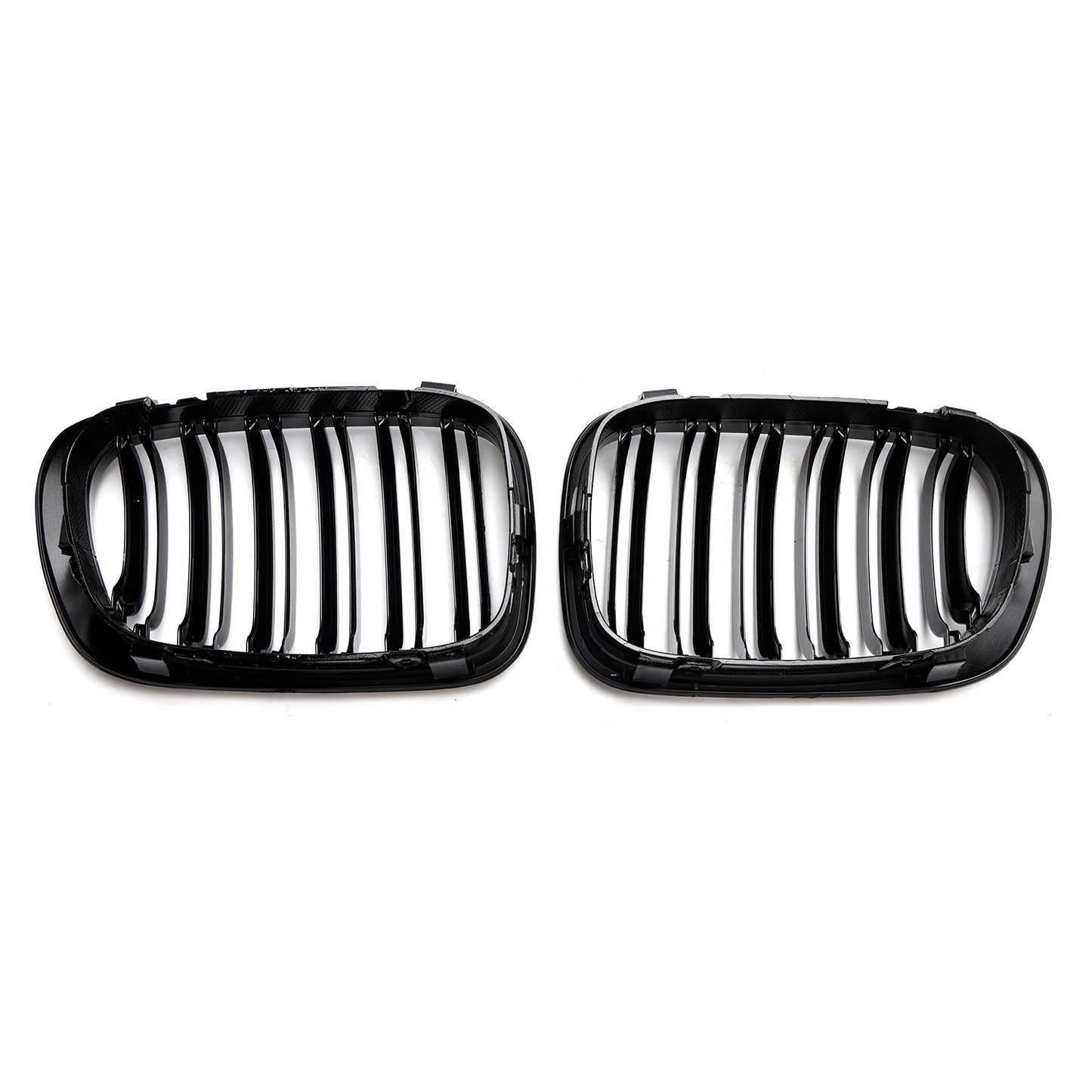 Griglie per griglia del cofano anteriore a doppia linea nero lucido per BMW E46 2 porte 1998-2001 generico