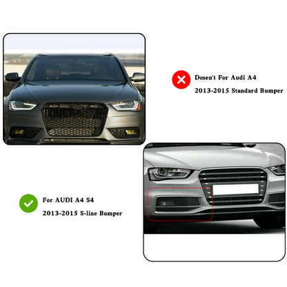 A4 S-line S4 2013-2015 Audi paraurti fendinebbia copertura lampada griglia sostituzione griglia generico