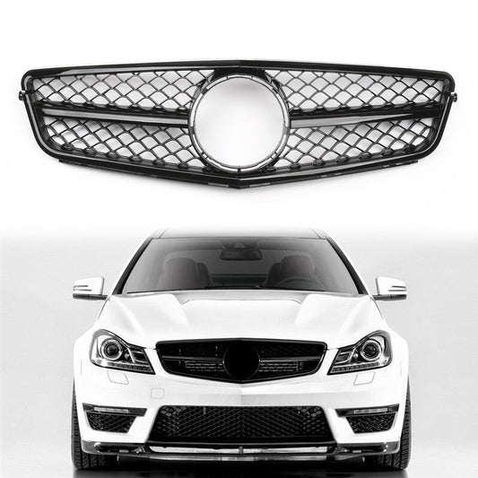 2008-2014 Mercedes Benz W204 Classe C AMG Style Griglia Paraurti Anteriore Griglia Nera