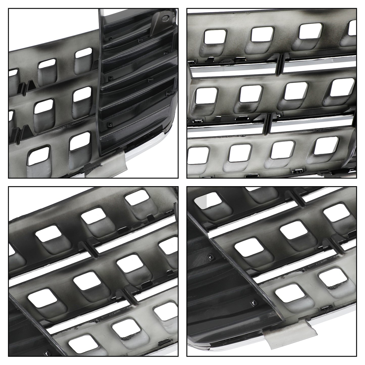 Griglia paraurti anteriore per Mercedes ML-Classe W164 2005-2008 cromo/nero