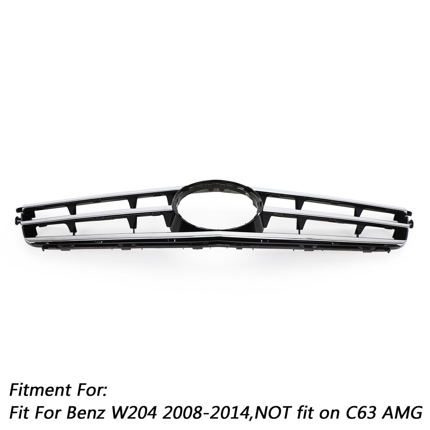 LED nero cromato griglia anteriore griglia per Benz classe C W204 C300 C350 2008-2014 generico