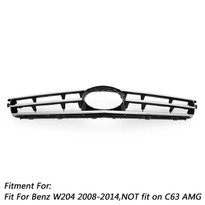 LED nero cromato griglia anteriore griglia per Benz classe C W204 C300 C350 2008-2014 generico