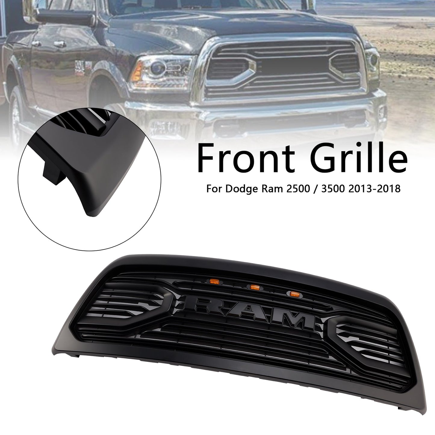 Griglia paraurti anteriore Big-Horn Dodge Ram 2500/3500 Laramie Limited 2013-2018