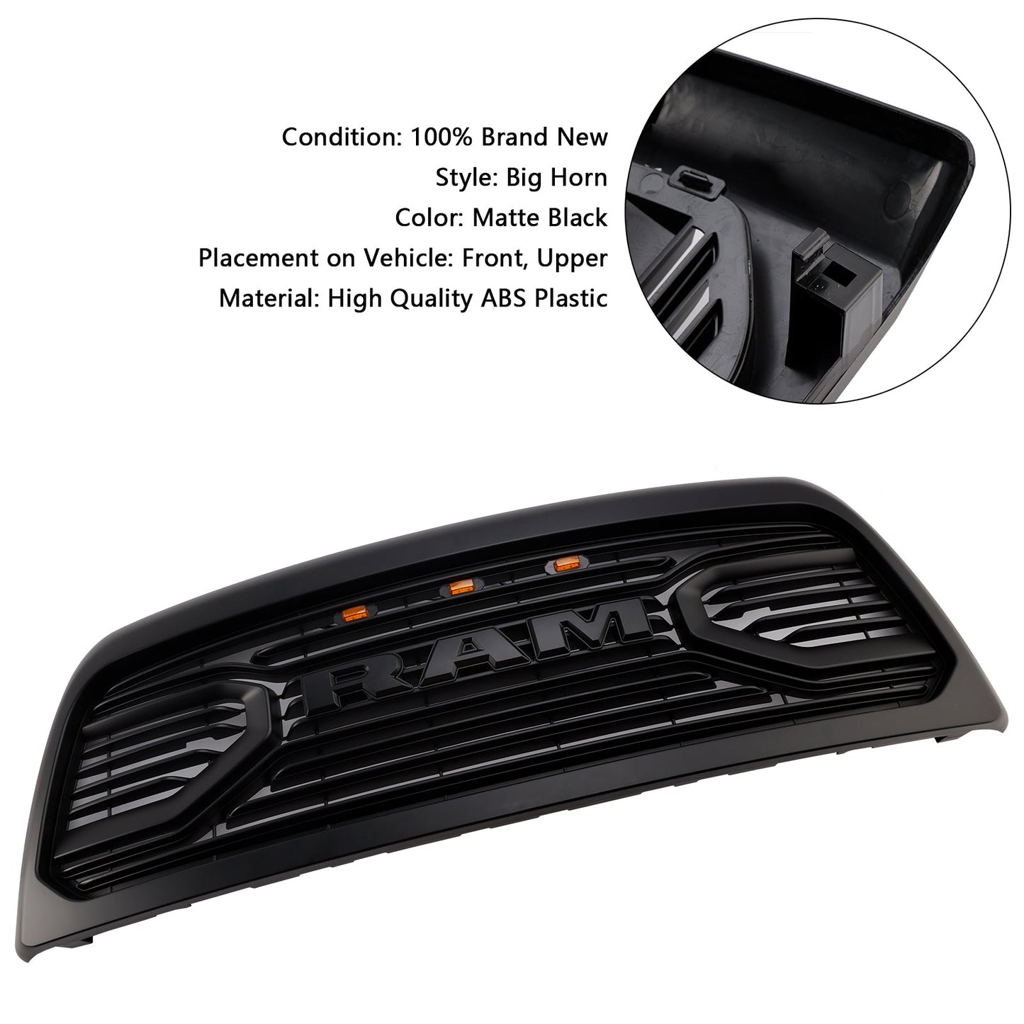 Griglia paraurti anteriore Big-Horn Dodge Ram 2500/3500 Laramie Limited 2013-2018