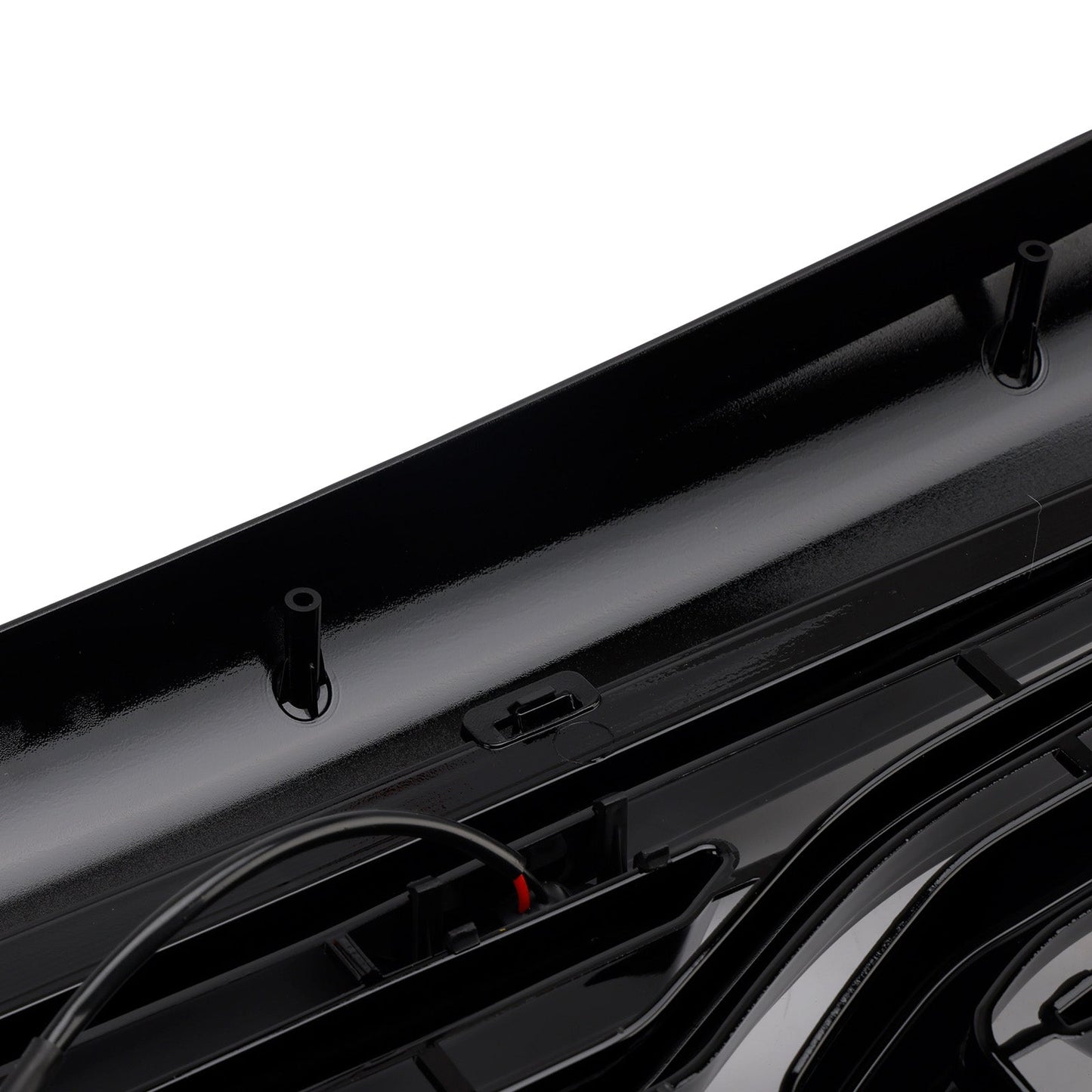 Dodge Ram 2500/3500 Laramie 2010-2018 con griglia paraurti anteriore nera con luci a LED