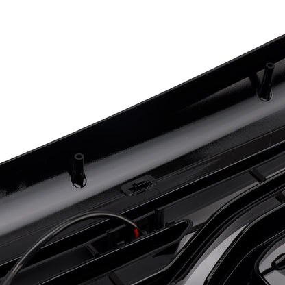 Dodge Ram 2500/3500 Laramie 2010-2018 con griglia paraurti anteriore nera con luci a LED