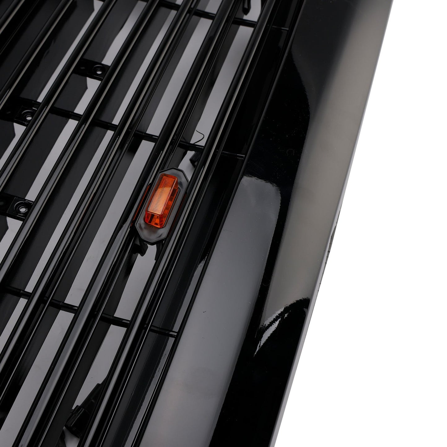 Dodge Ram 2500/3500 Laramie 2010-2018 con griglia paraurti anteriore nera con luci a LED