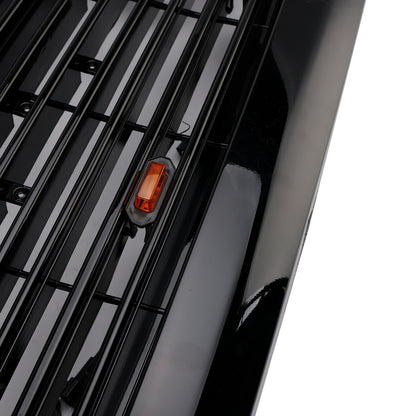 Dodge Ram 2500/3500 Laramie 2010-2018 con griglia paraurti anteriore nera con luci a LED