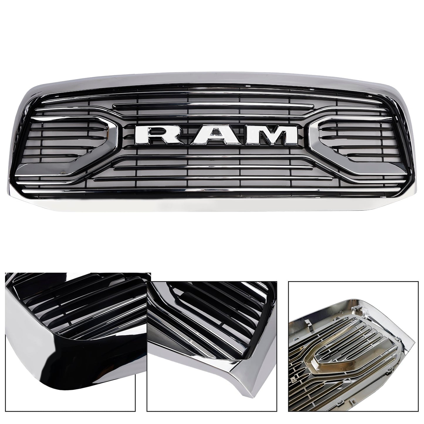 Griglia paraurti anteriore cromata Per 2006-2008 Dodge RAM 1500