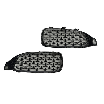 Griglia superiore anteriore Diamond per BMW Serie 4 F32 F33 F36 F82 14-2018 nero lucido generico