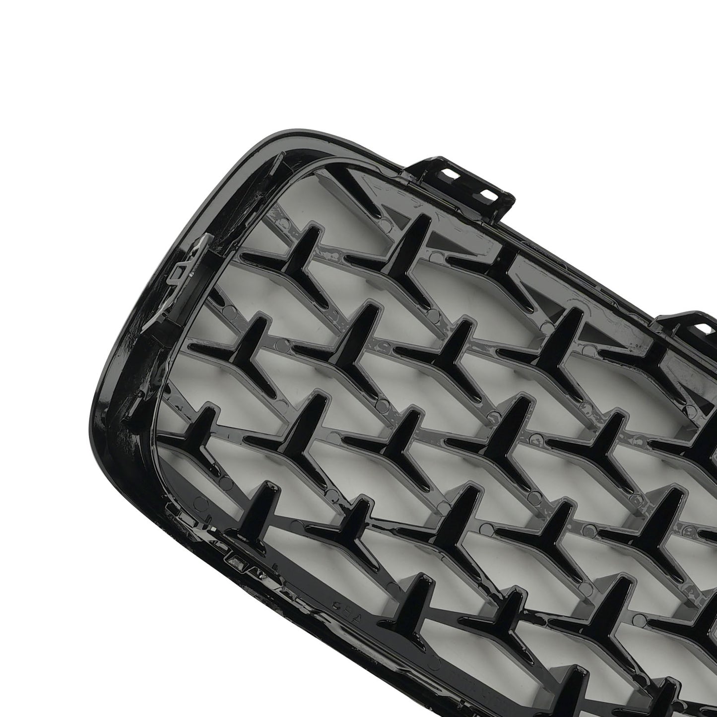 Griglia superiore anteriore Diamond per BMW Serie 4 F32 F33 F36 F82 14-2018 nero lucido generico