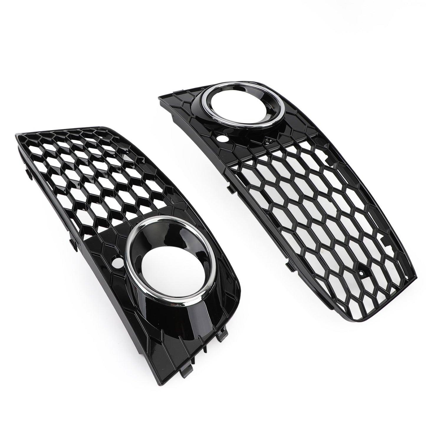 Per 2008-2012 Audi A4/A4 Avant B8 RS4 in stile Honeycomb grill grilla nera + fendinebbia griglia