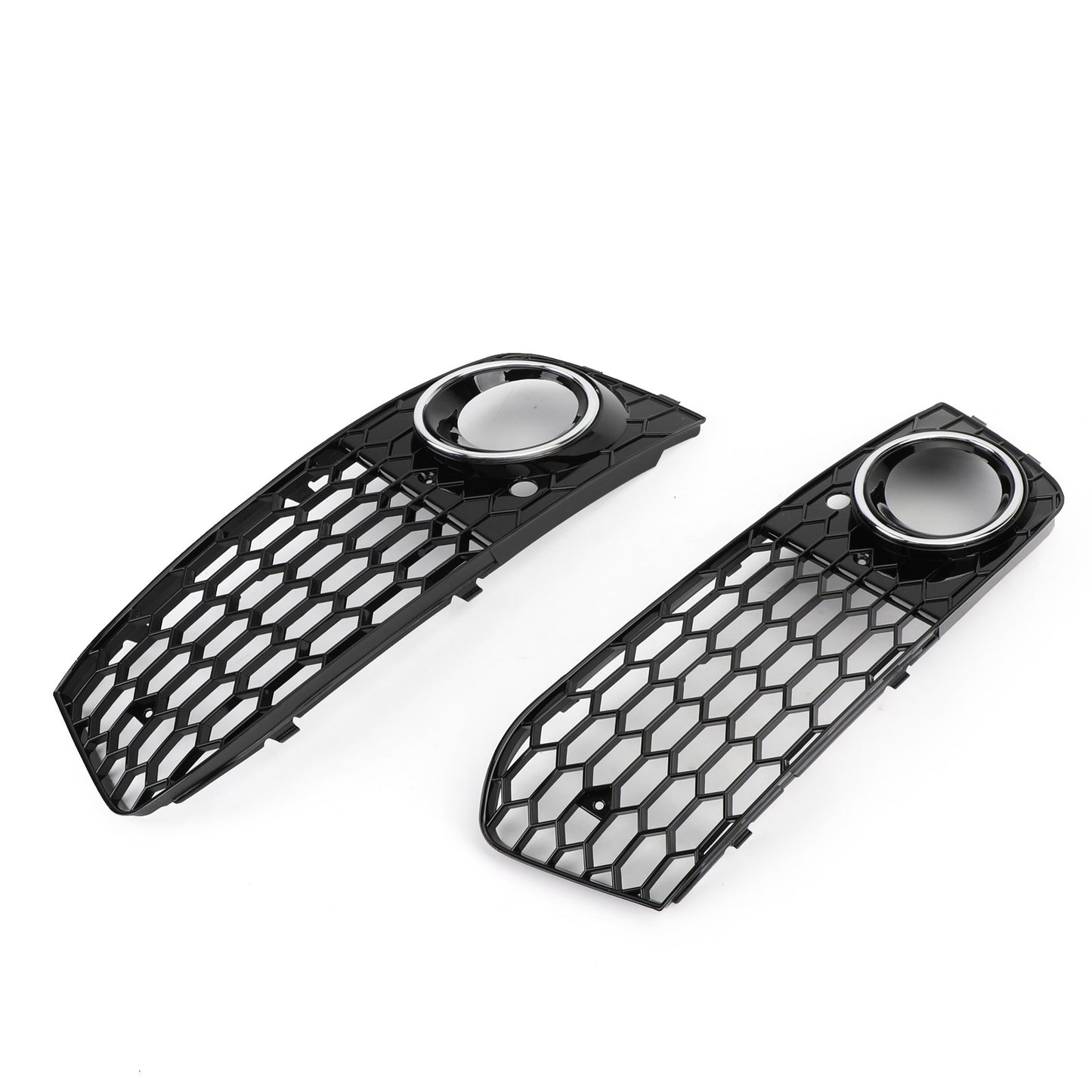 Per 2008-2012 Audi A4/A4 Avant B8 RS4 in stile Honeycomb grill grilla nera + fendinebbia griglia