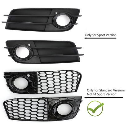 2008-2012 Audi A4/A4 Avant B8 RS4 in stile Honeycomb grill grilla nera + fendinebbia griglia