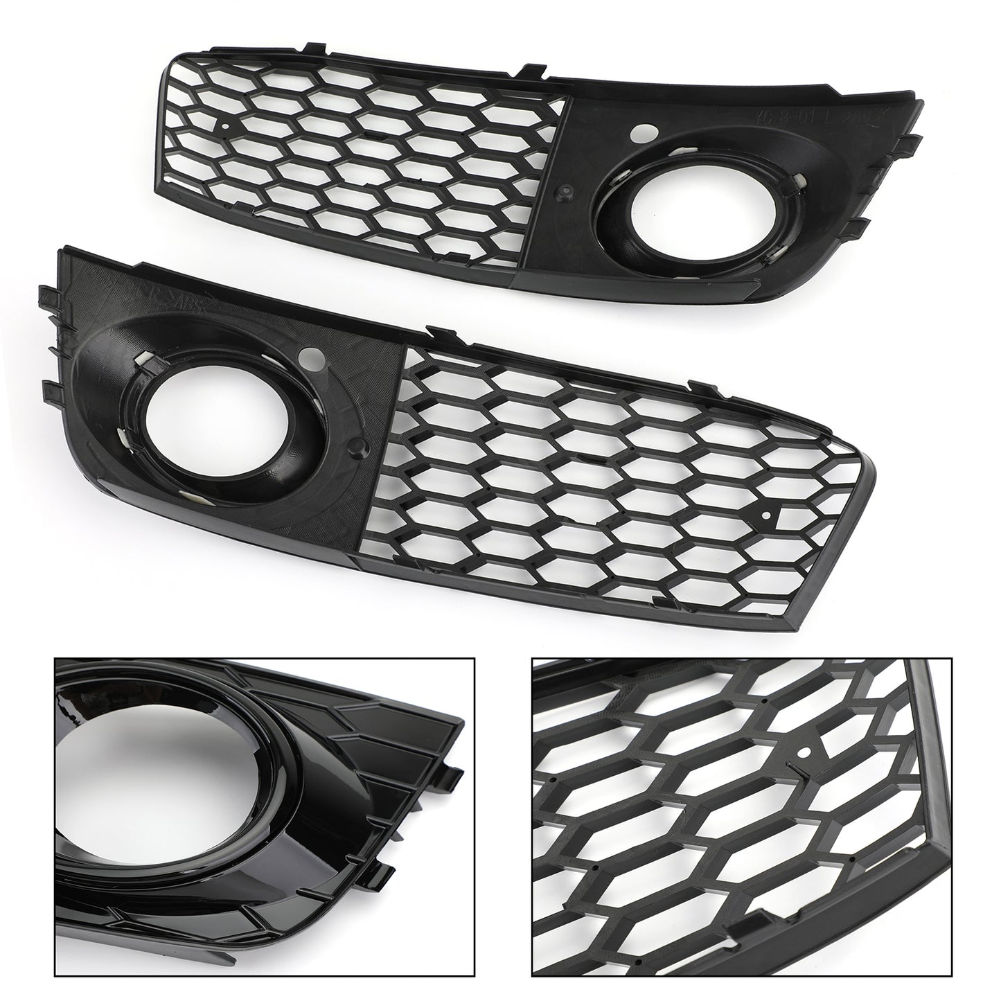 2008-2012 Audi A4/A4 Avant B8 RS4 in stile Honeycomb grill grilla nera + fendinebbia griglia