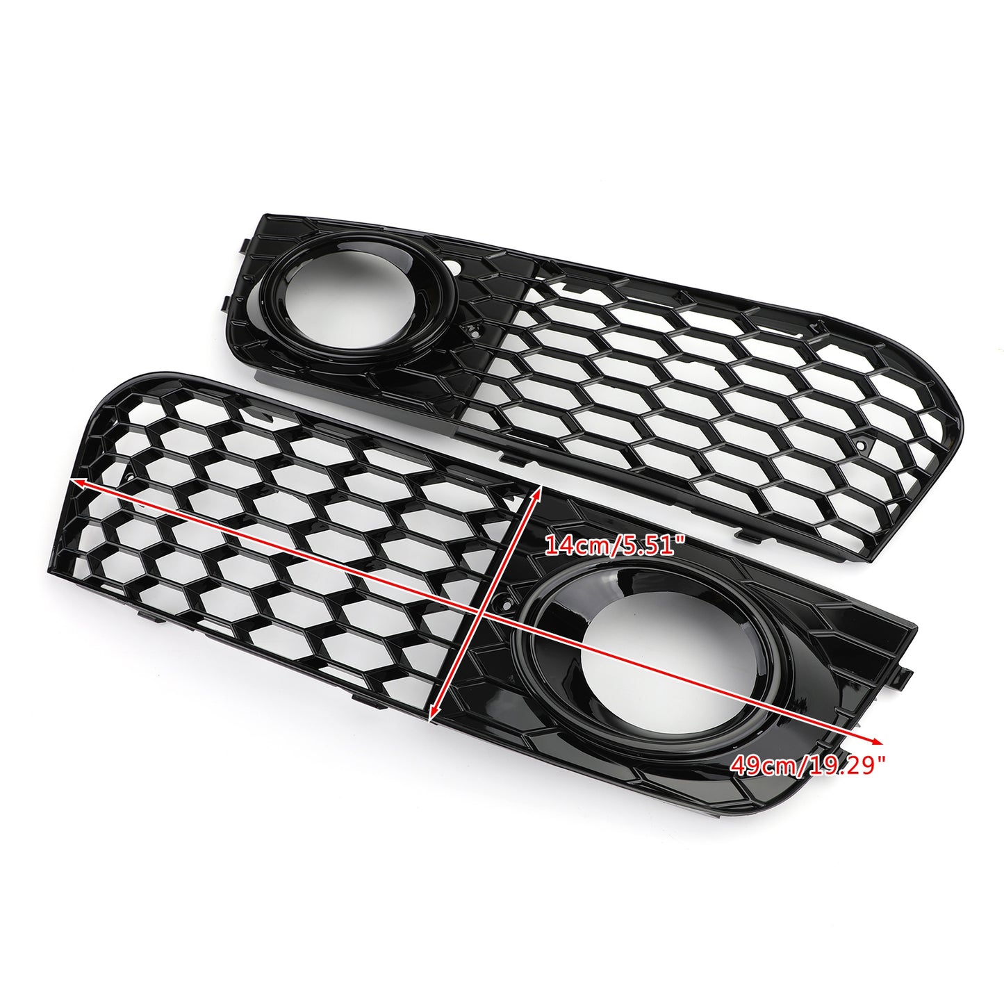2008-2012 Audi A4/A4 Avant B8 RS4 in stile Honeycomb grill grilla nera + fendinebbia griglia