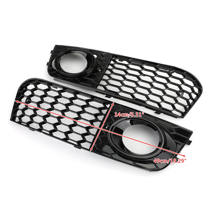 2008-2012 Audi A4/A4 Avant B8 RS4 in stile Honeycomb grill grilla nera + fendinebbia griglia