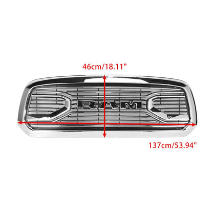 Griglia paraurti anteriore stile Big Horn Dodge Ram 1500 2013-2018 cromata