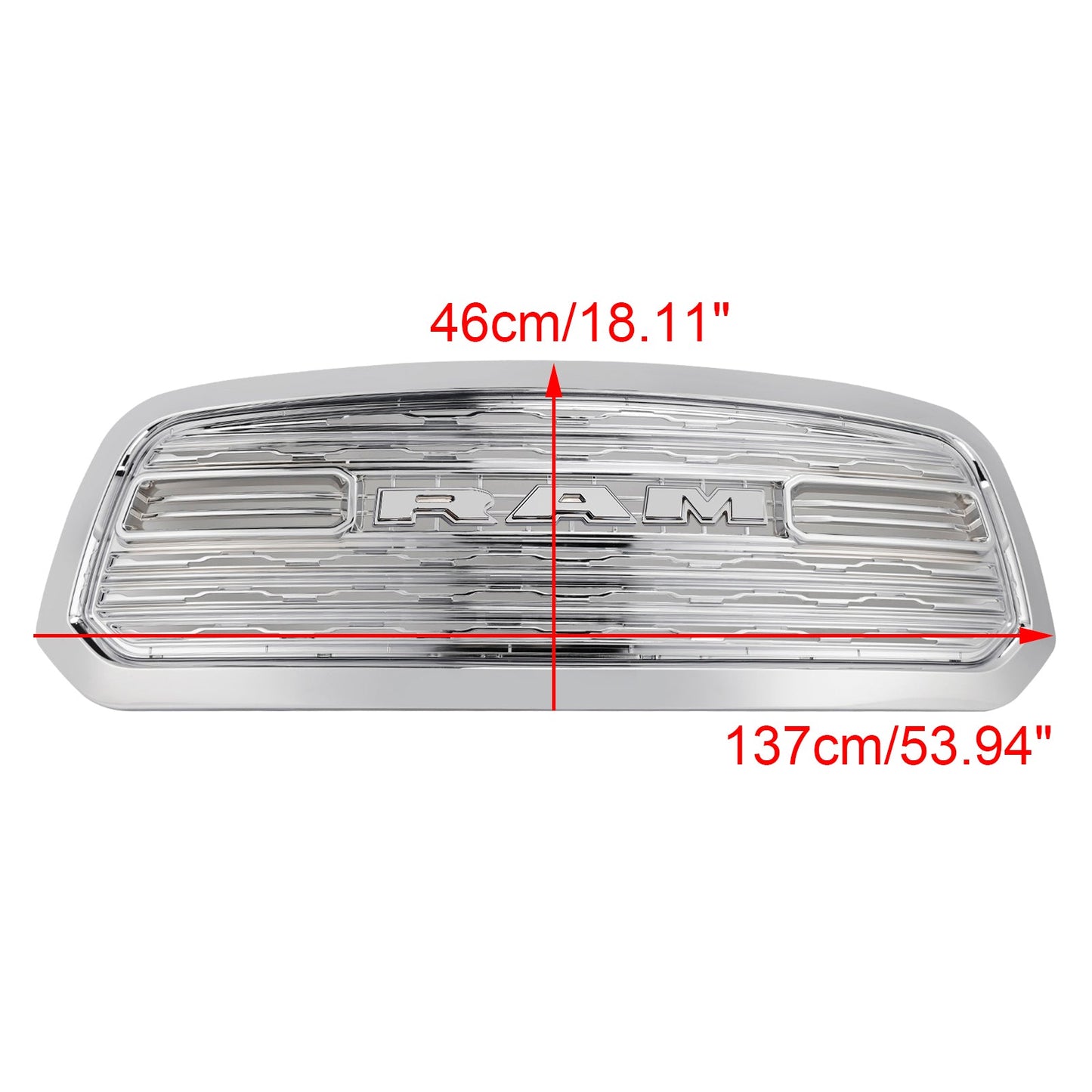 Griglia paraurti anteriore cromata Dodge Ram 1500 LTD Style 2013-2018