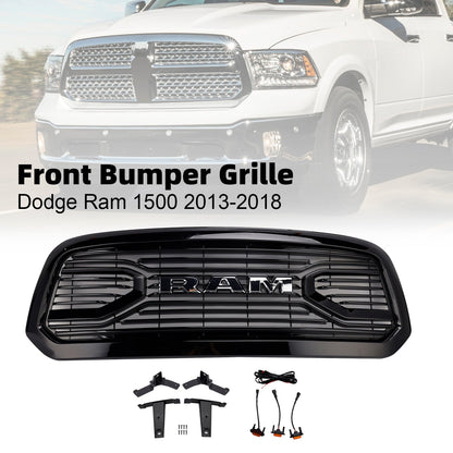 Griglia paraurti anteriore stile Big Horn Dodge Ram 1500 2013-2018 nera