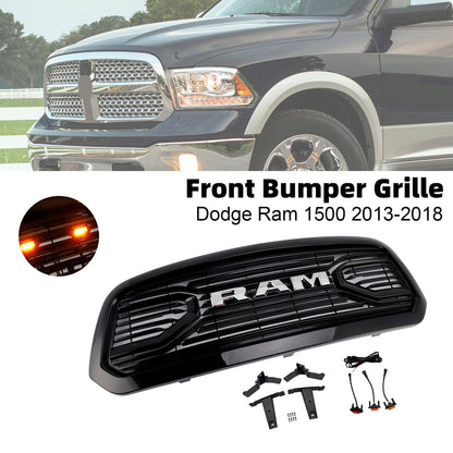 Griglia paraurti anteriore stile Big Horn Dodge Ram 1500 2013-2018 nera