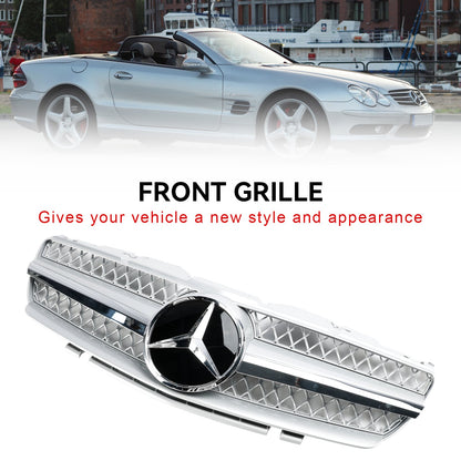 Per Mercedes Benz Classe SL R230 SL500 2003-2006 Griglia superiore paraurti anteriore