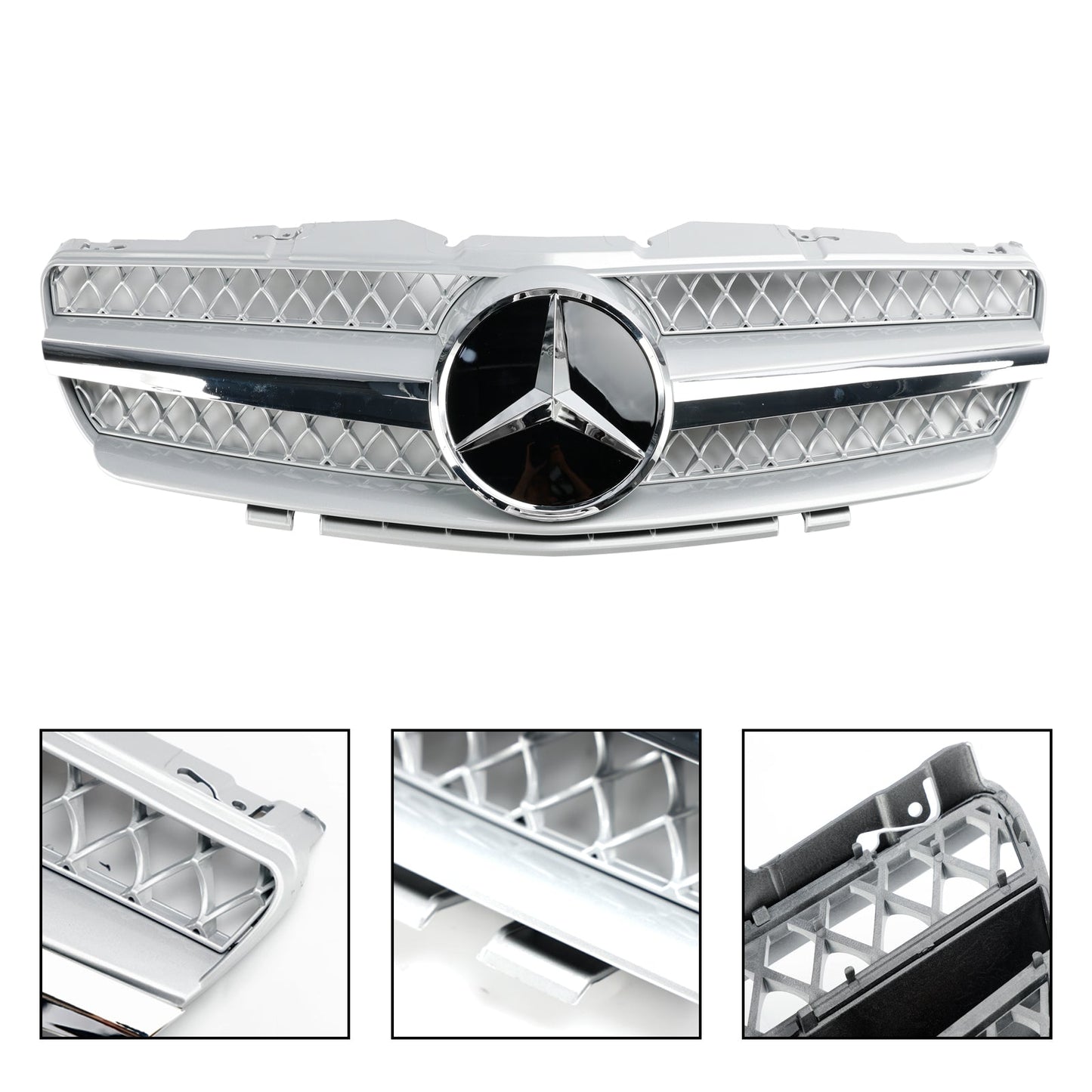 Per Mercedes Benz Classe SL R230 SL500 2003-2006 Griglia superiore paraurti anteriore