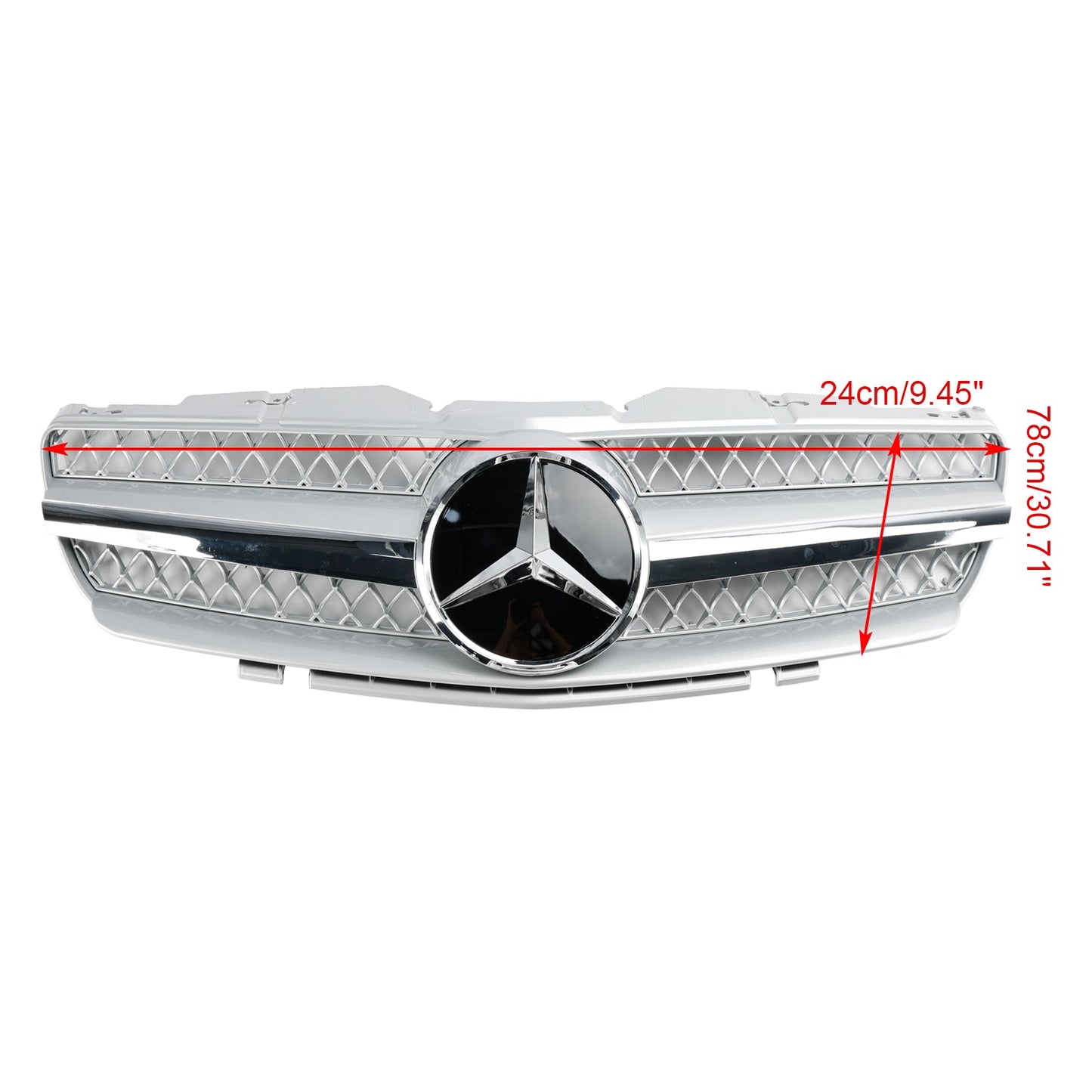 Per Mercedes Benz Classe SL R230 SL500 2003-2006 Griglia superiore paraurti anteriore
