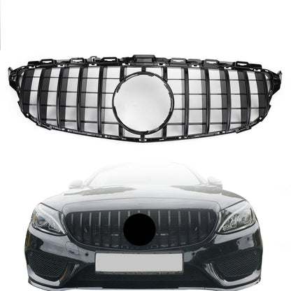 Griglia per paraurti anteriore stile GTR per Mercedes Benz classe C  W205 C250 C300 C350 2015-2018